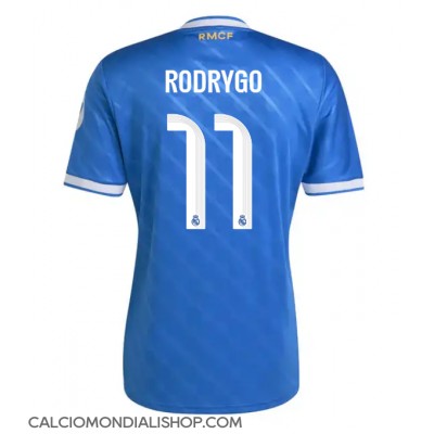 Maglie da calcio Real Madrid Rodrygo Goes #11 Terza Maglia 2025-26 Manica Corta Maglie da calcio Real Madrid Rodrygo Goes #11 Terza Maglia 2025-26 Manica Corta